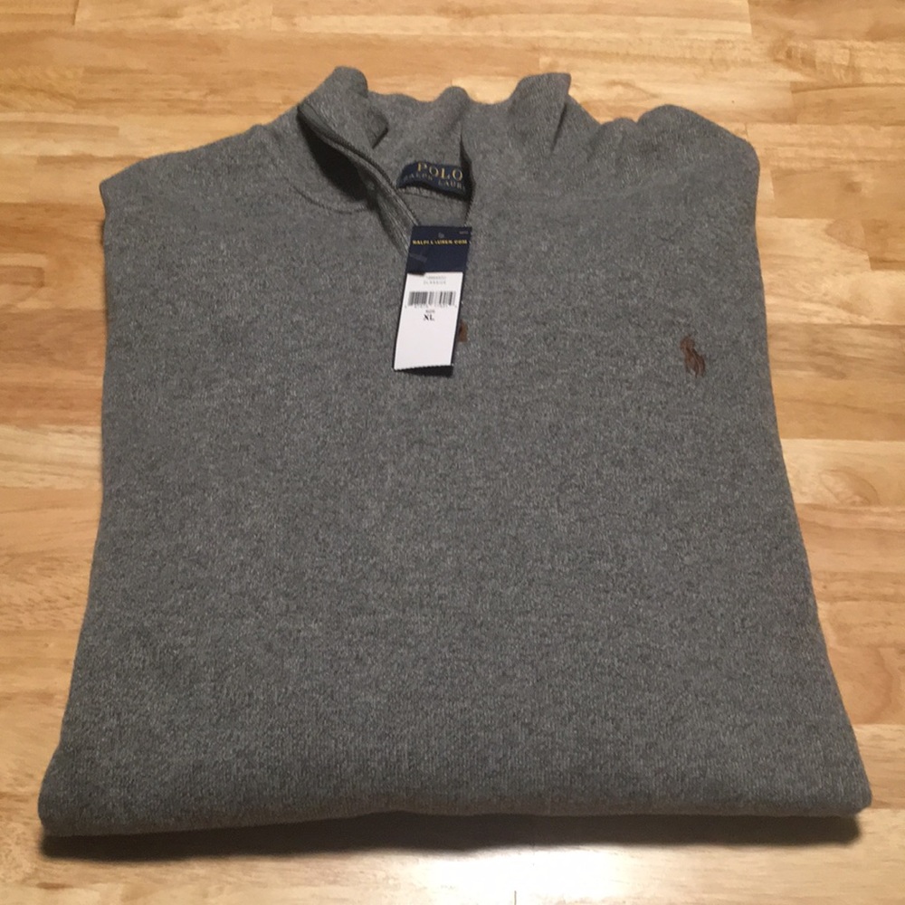 Grey Polo Sweater
